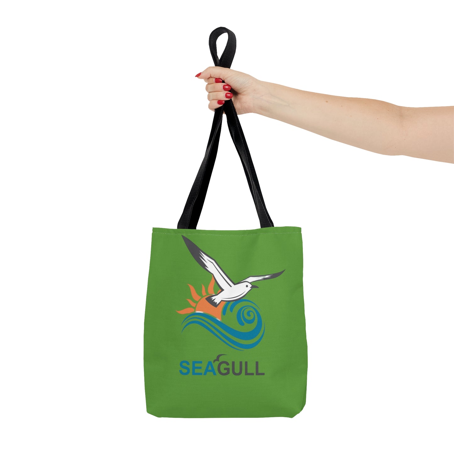 Green Seagull Tote Bag