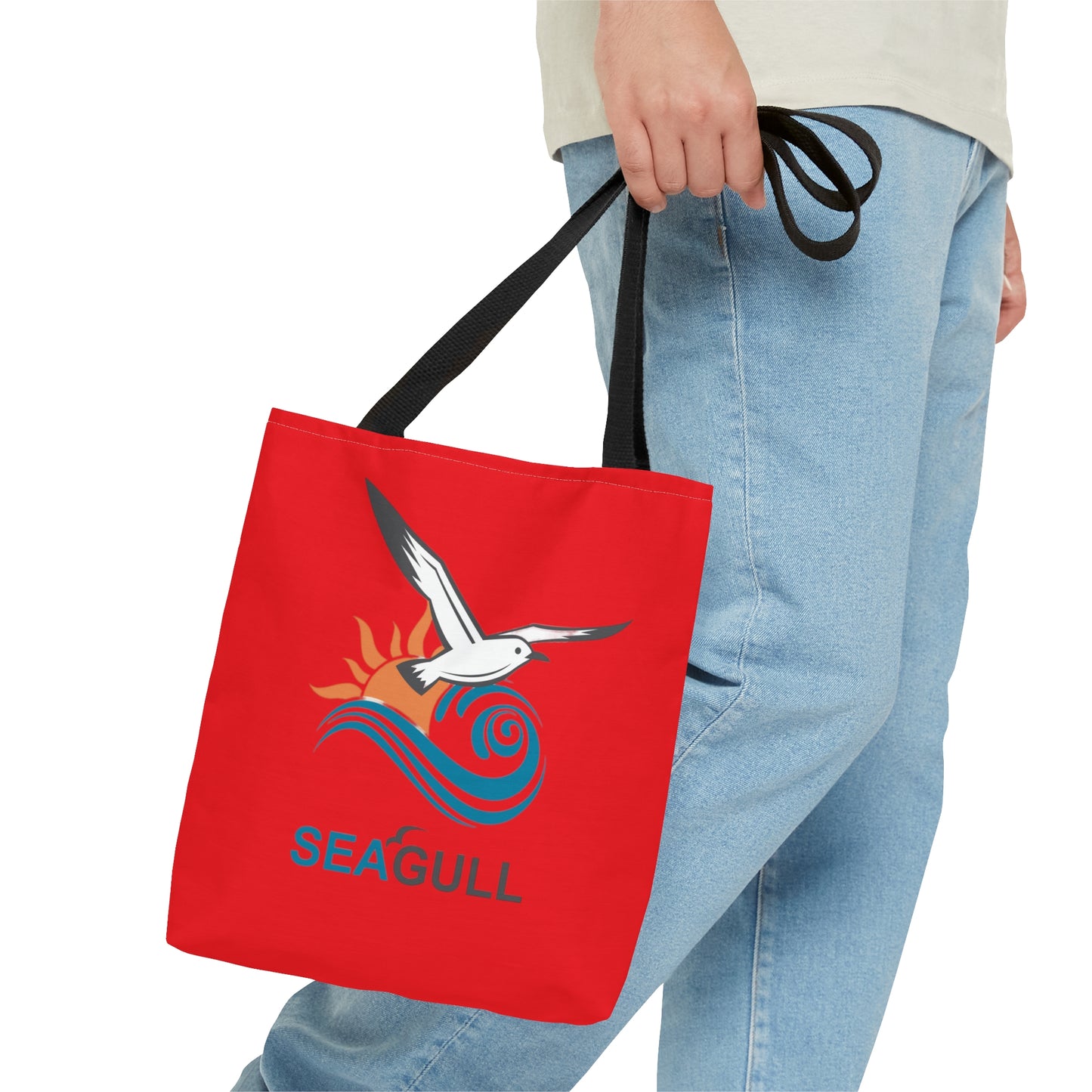 Red Seagull Tote Bag