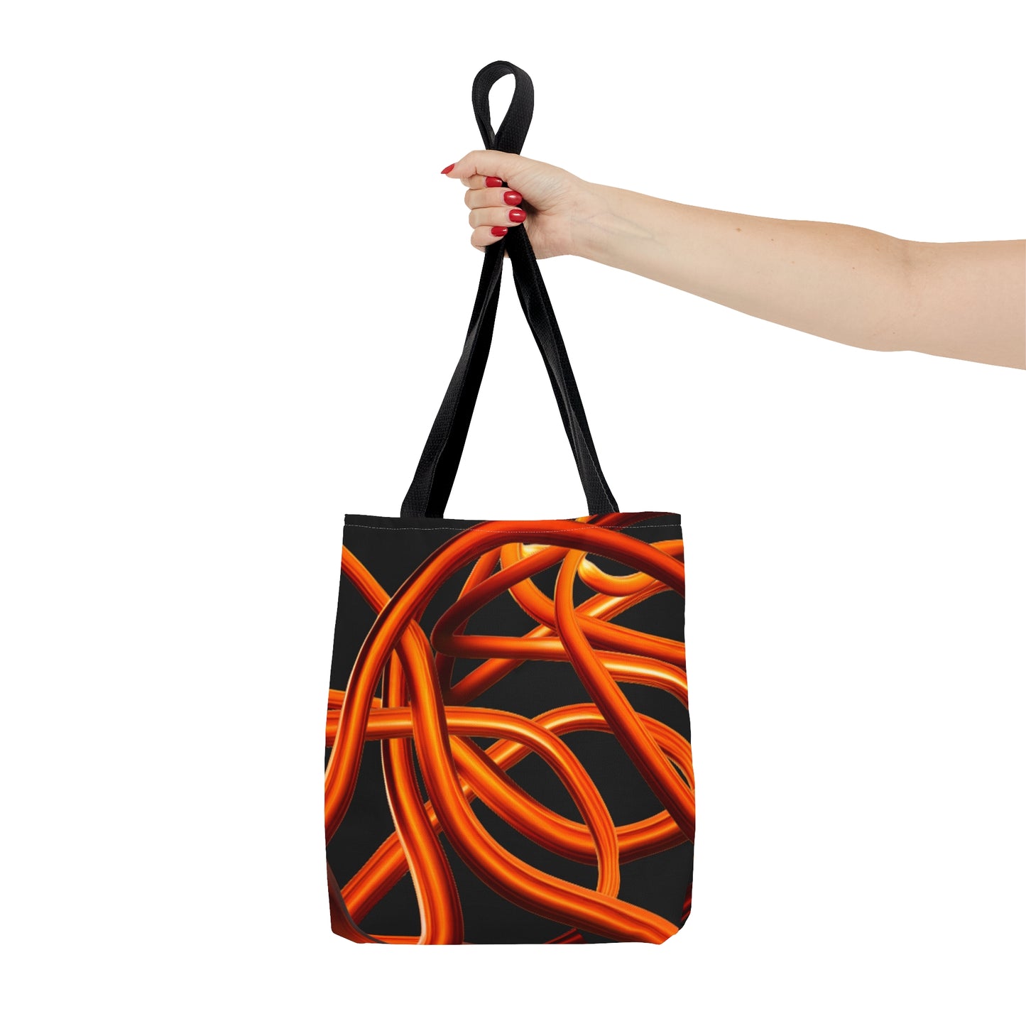 Orange Chain Tote Bag