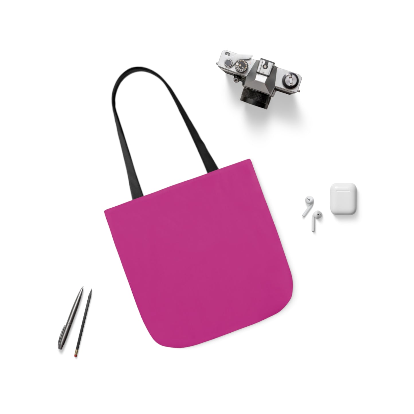 Pink Canvas Tote Bag