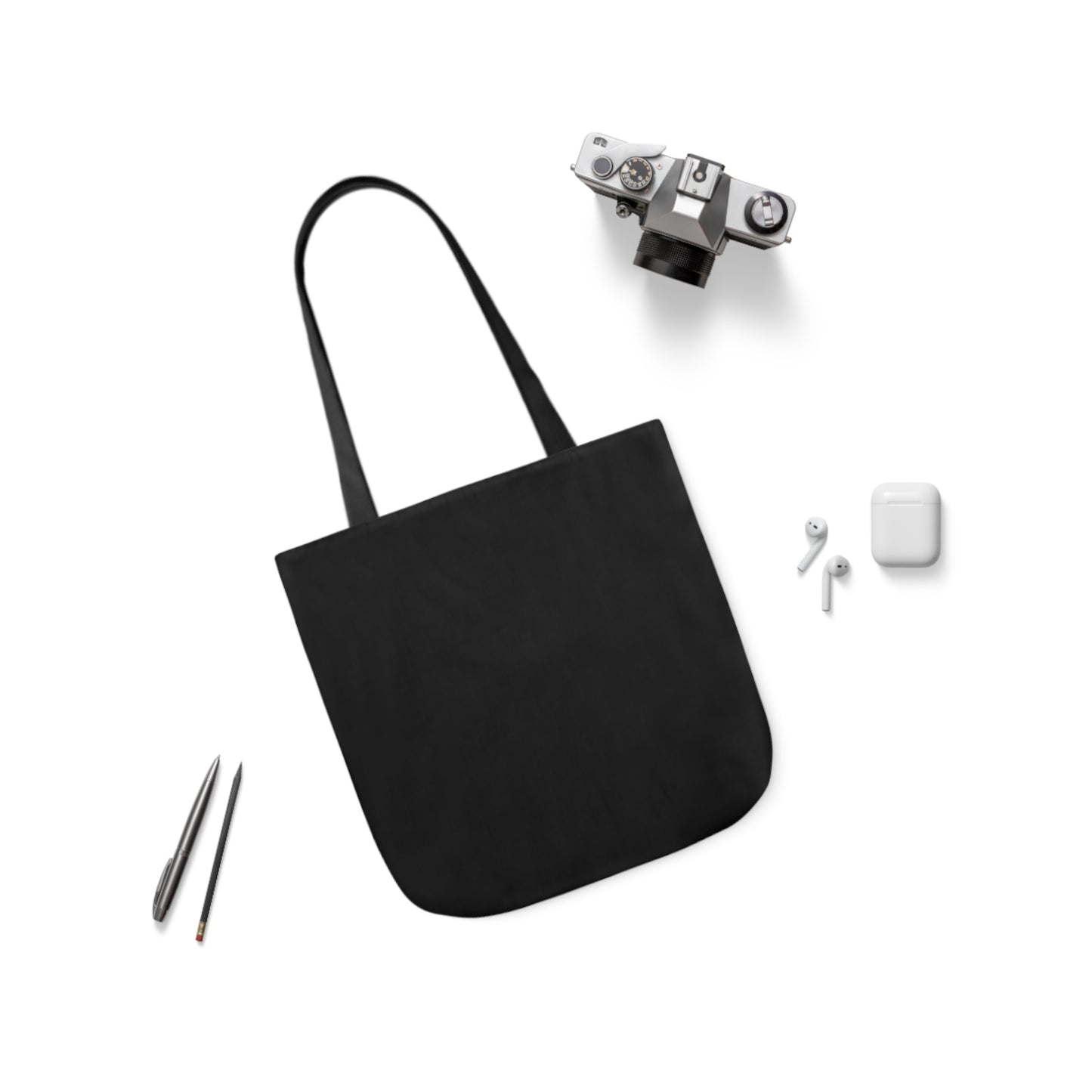 Black Canvas Tote Bag