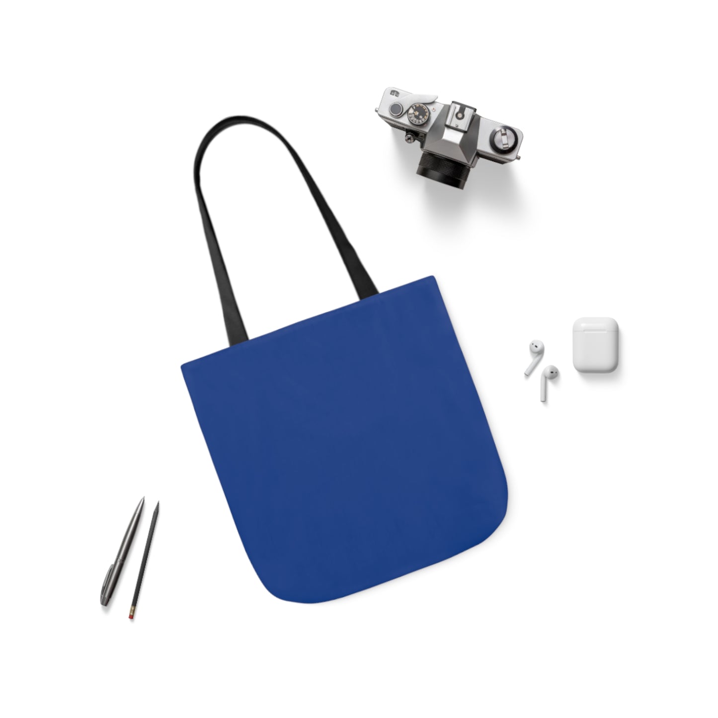 Dark Blue Canvas Tote Bag