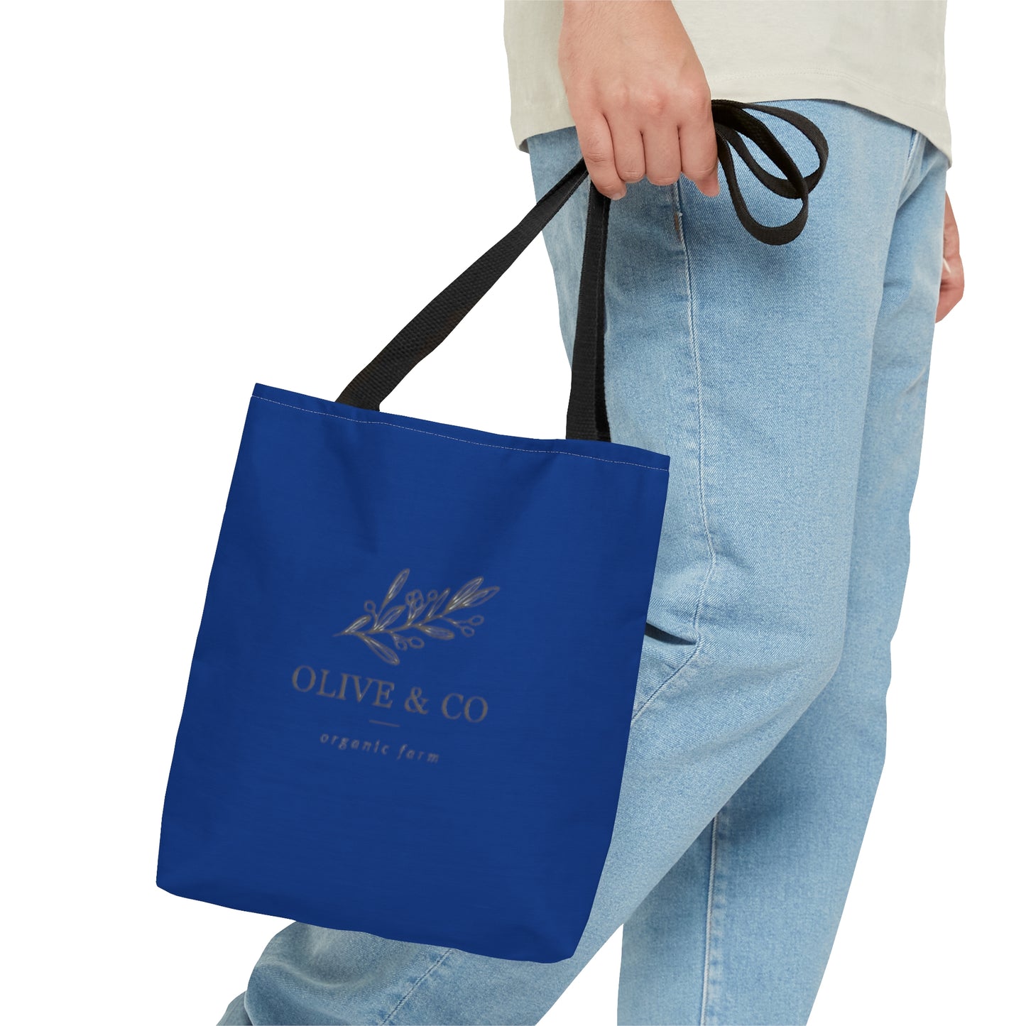 Dark Blue Olive & Co Tote Bag