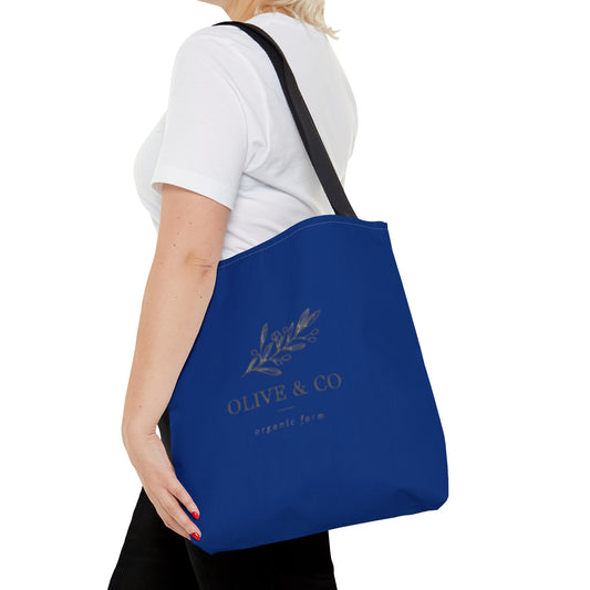 Dark Blue Olive & Co Tote Bag