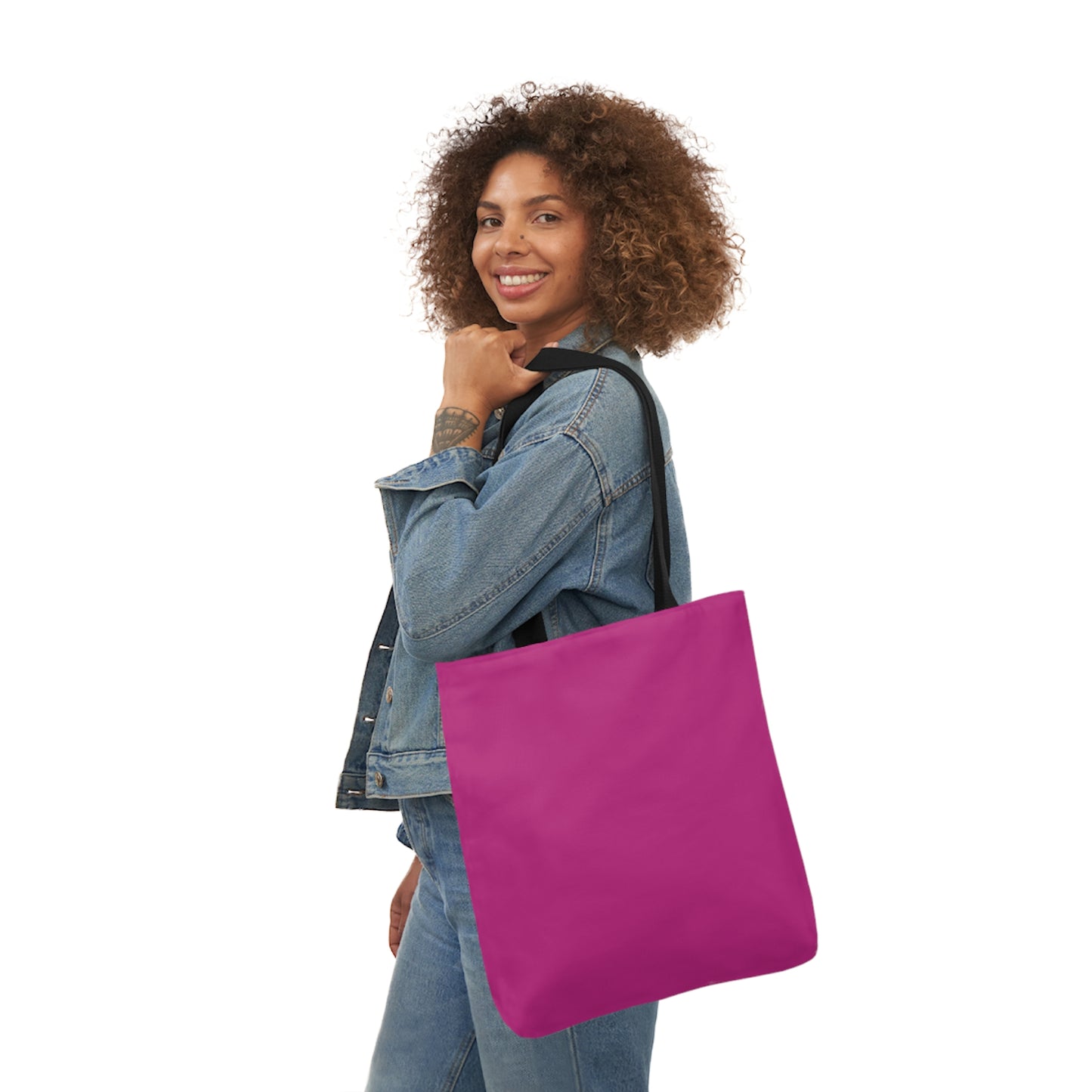 Pink Canvas Tote Bag