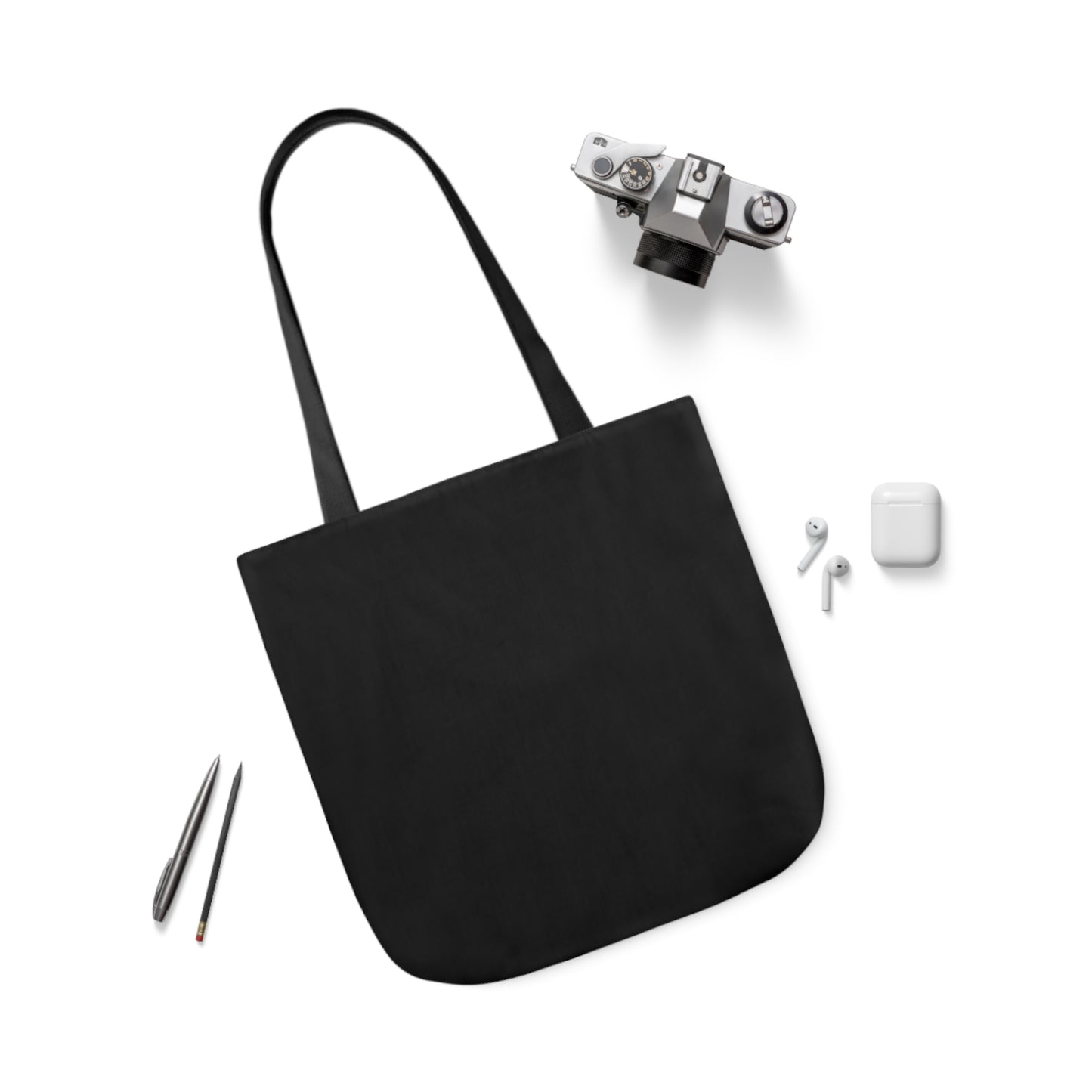 Black Canvas Tote Bag