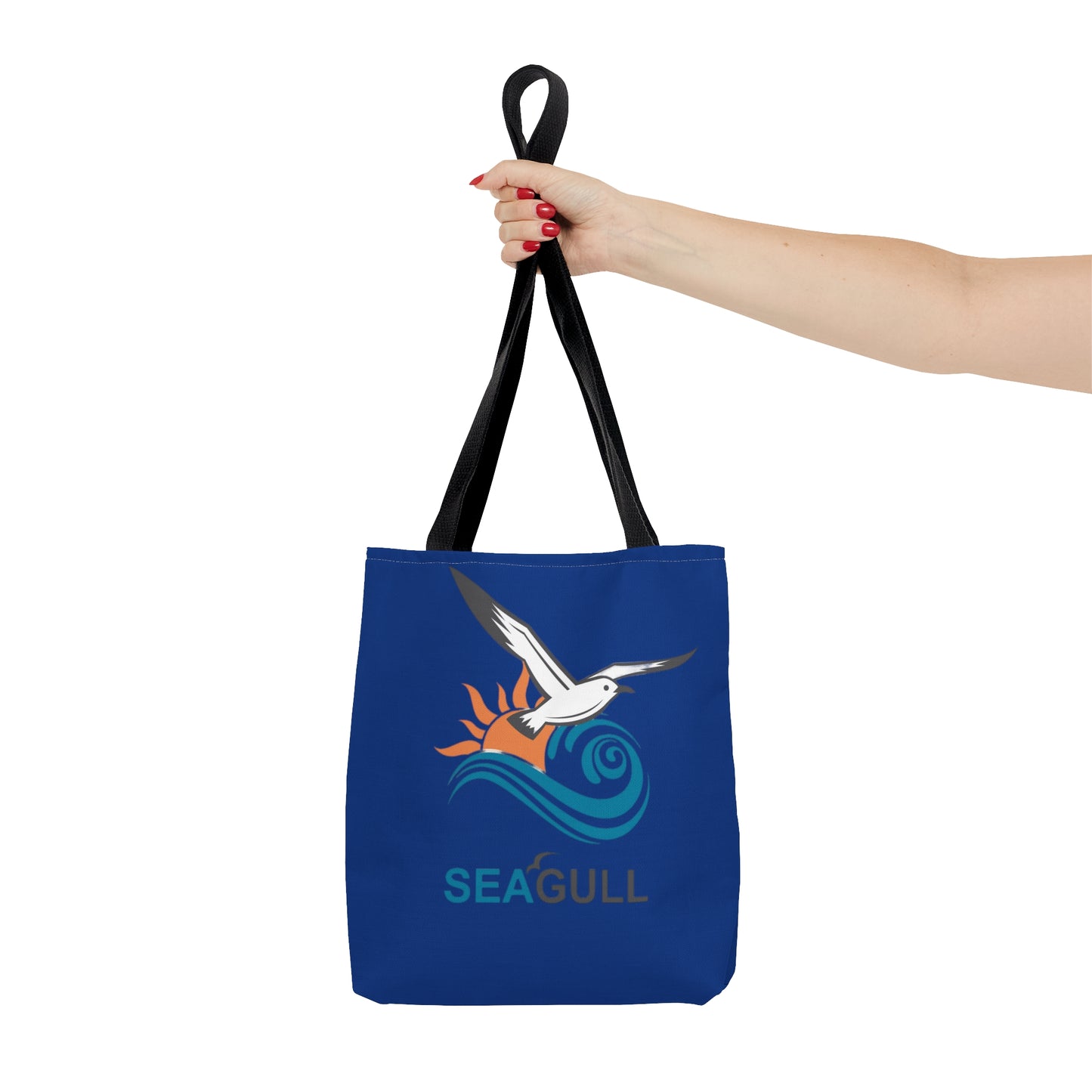 Dark Blue Seagull Tote Bag