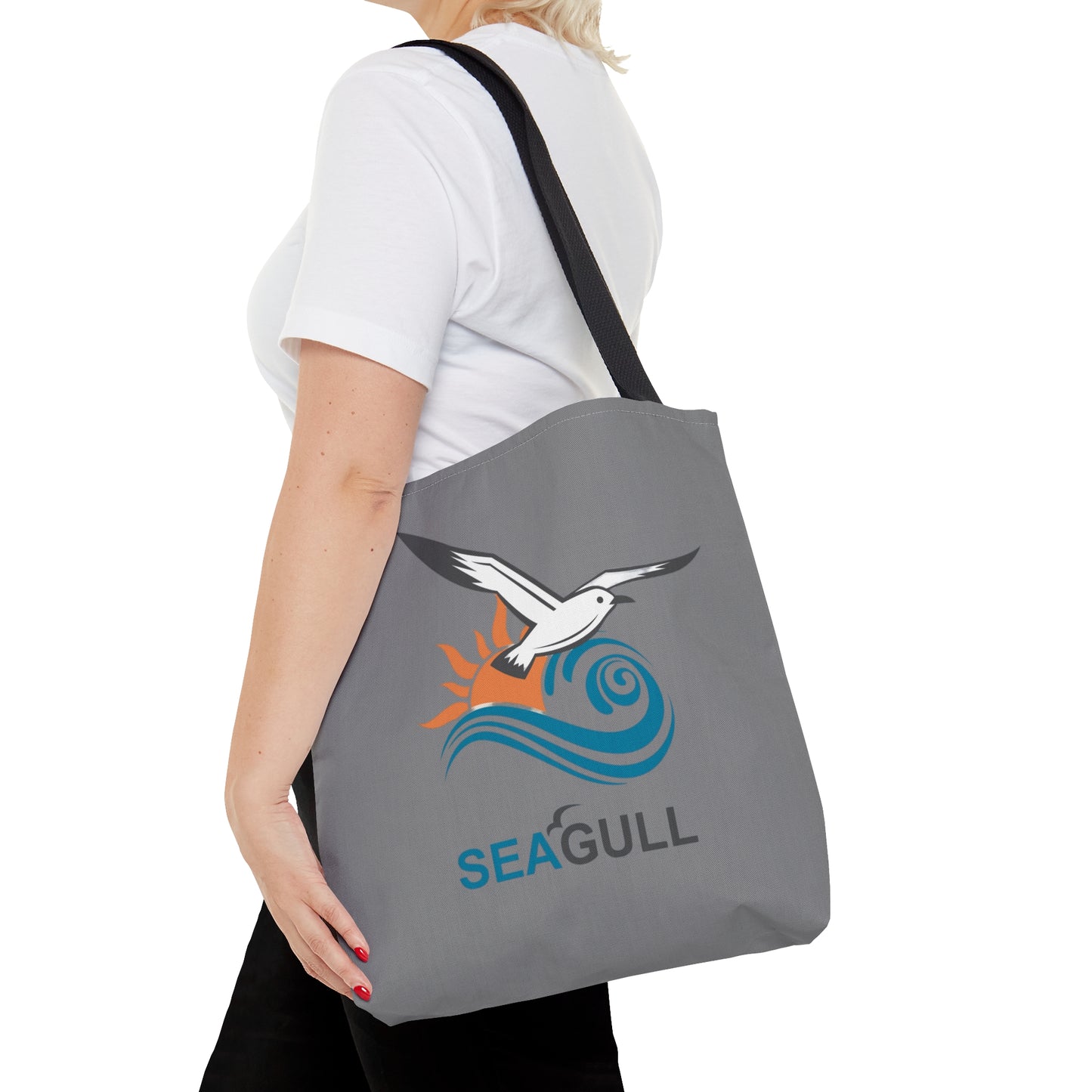 Grey Seagull Tote Bag