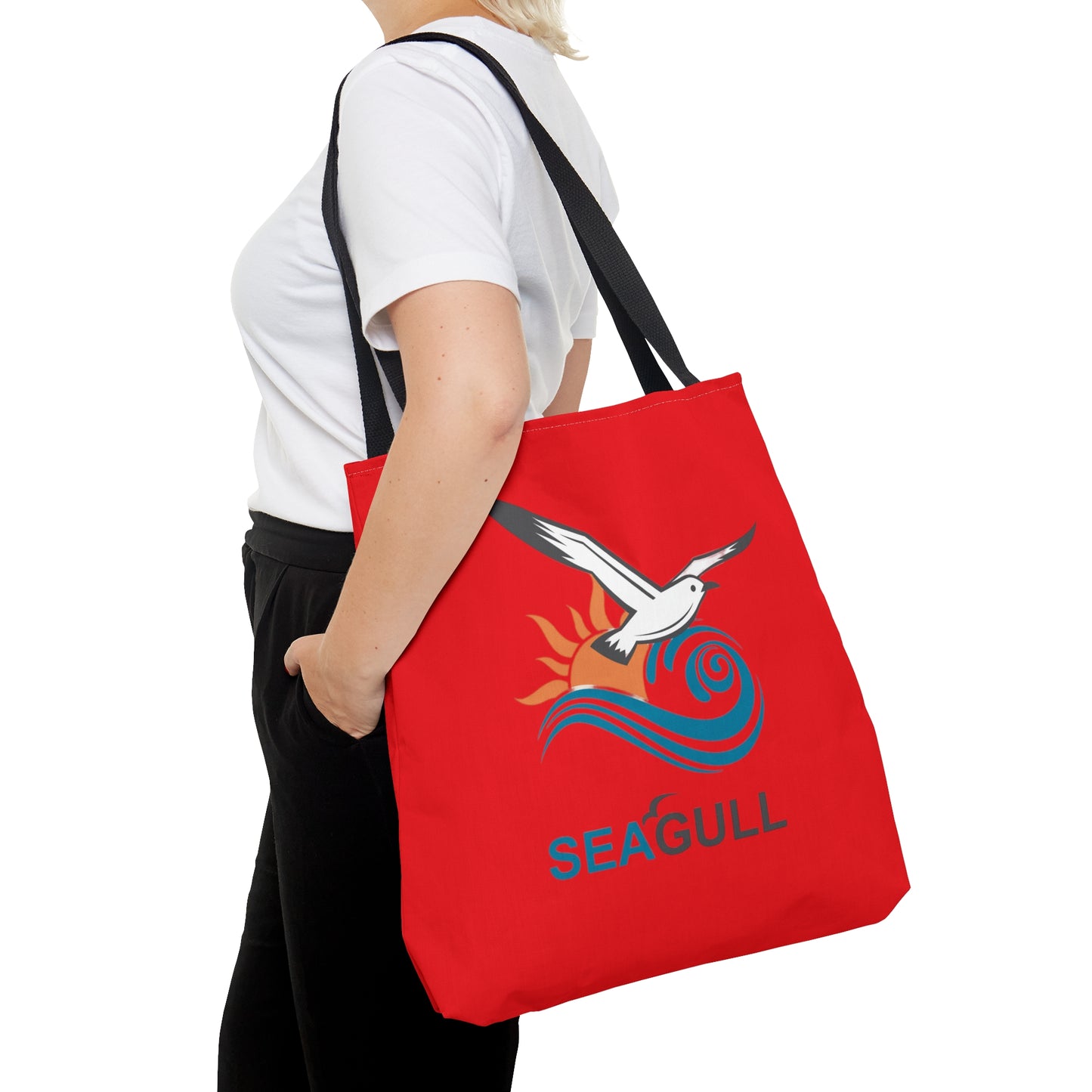 Red Seagull Tote Bag