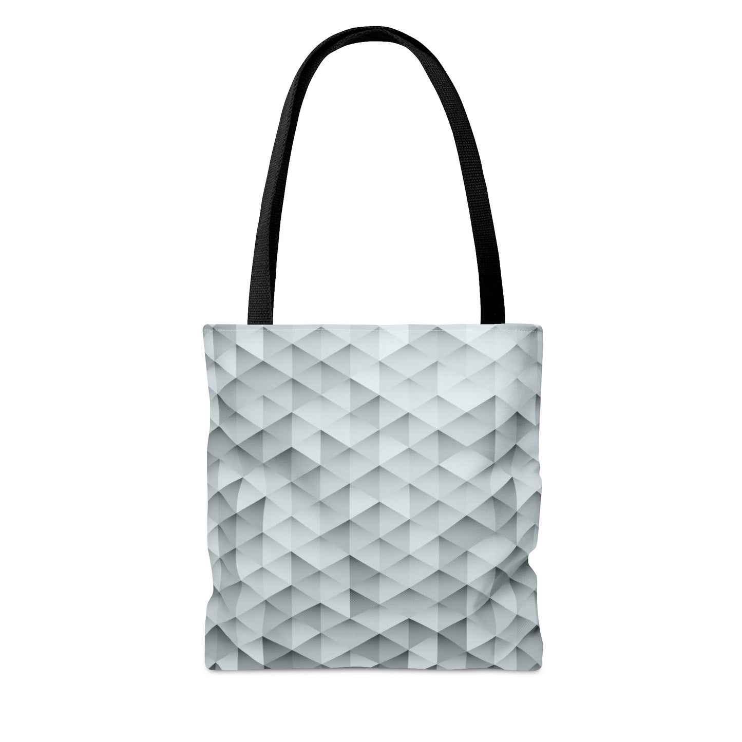 Grey Tote Bag (Geometric Patterns)