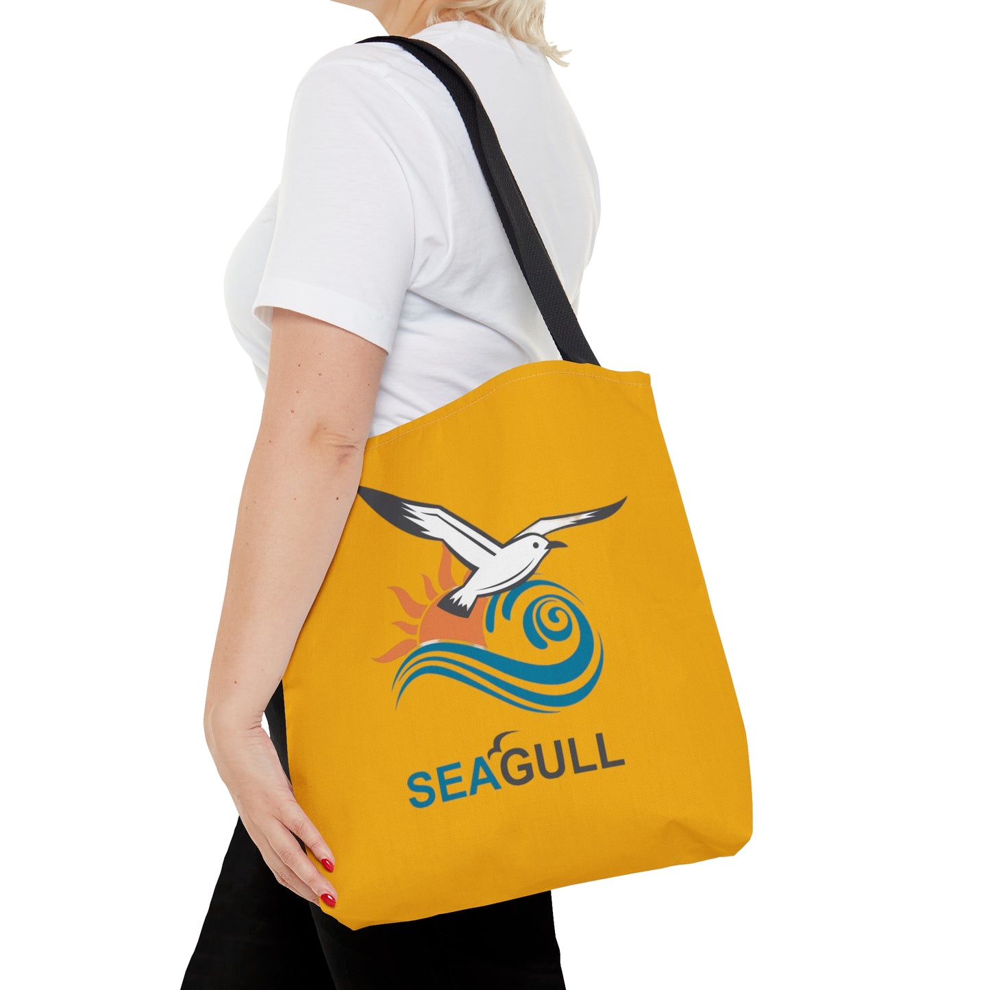 Yellow Seagull Tote Bag