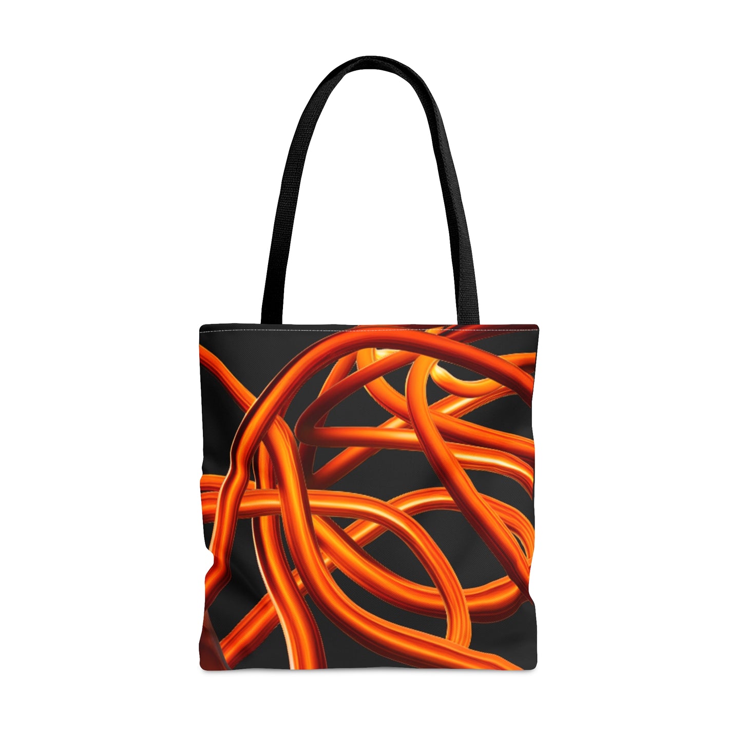 Orange Chain Tote Bag