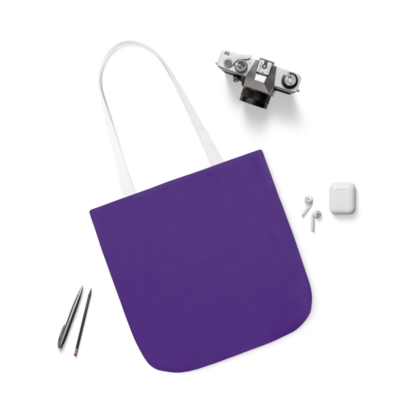 Purple Canvas Tote Bag