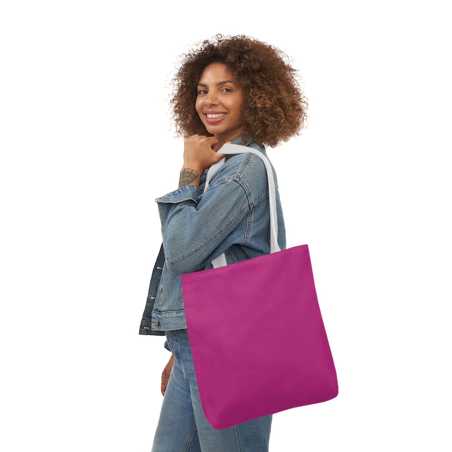 Pink Canvas Tote Bag