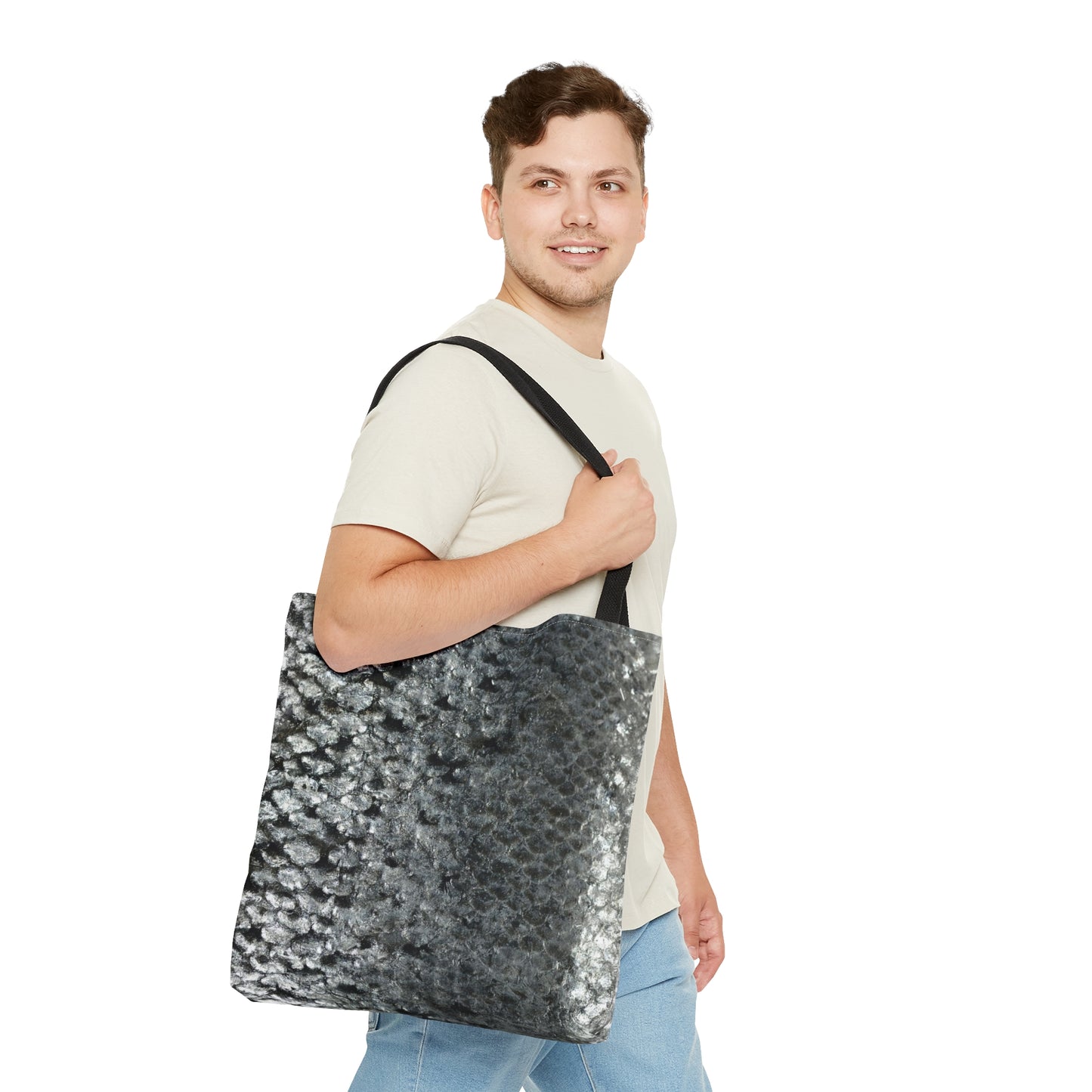 Salmon Fish Skin Tote Bag