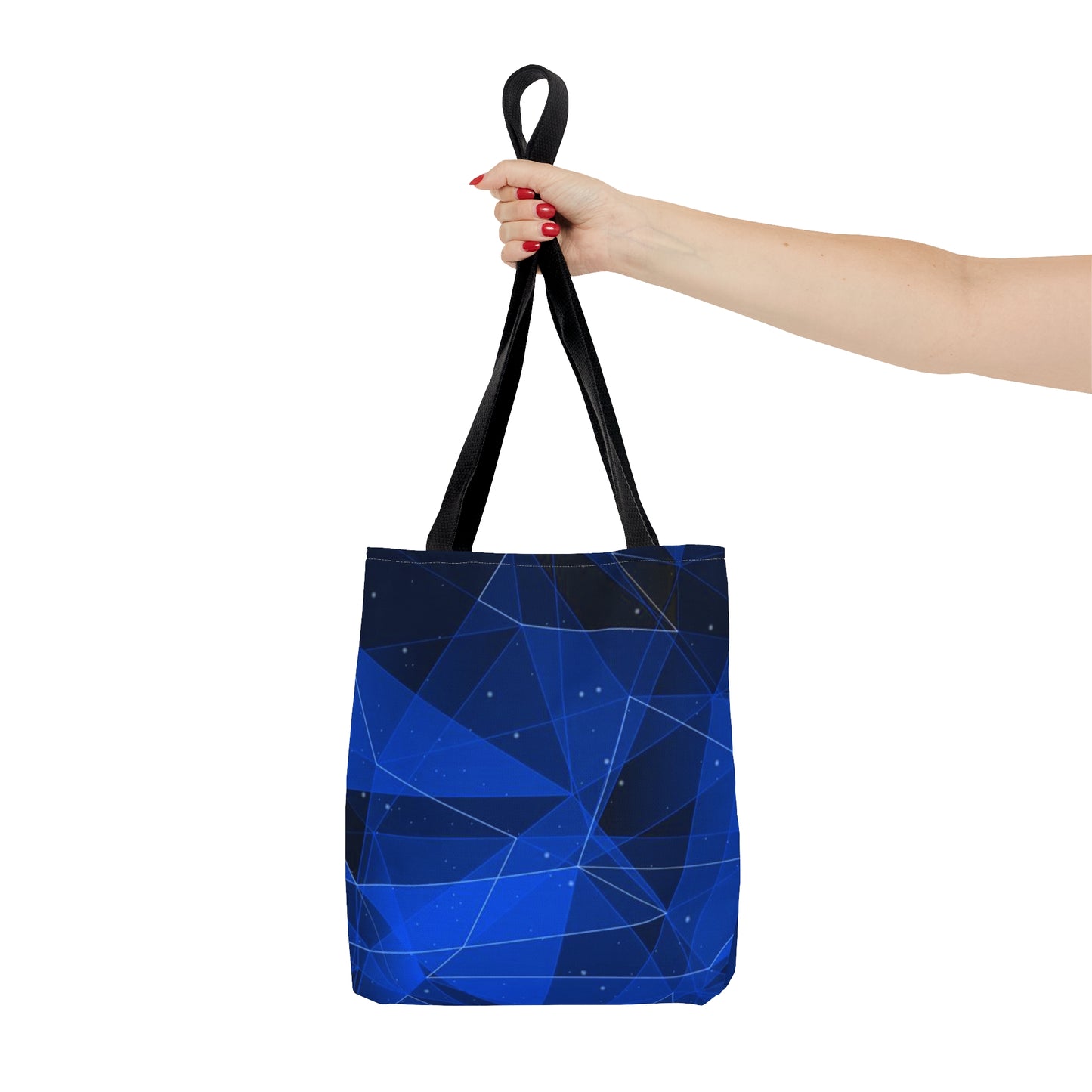 Dark Blue Tote Bag (Geometric Patterns)