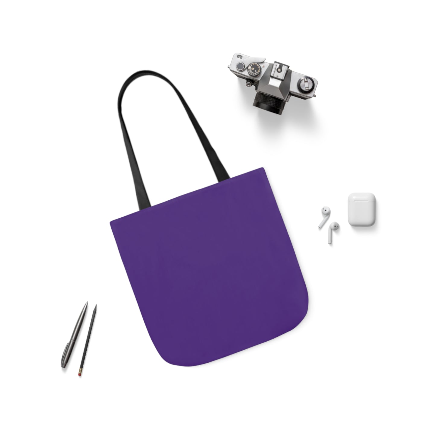 Purple Canvas Tote Bag