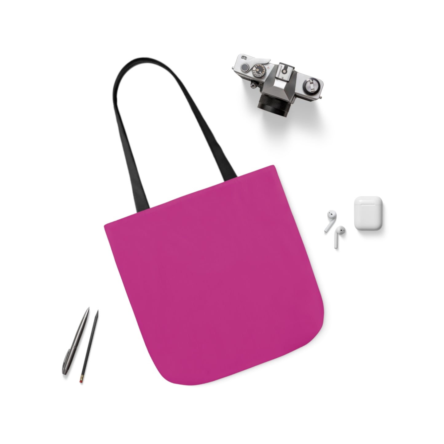 Pink Canvas Tote Bag