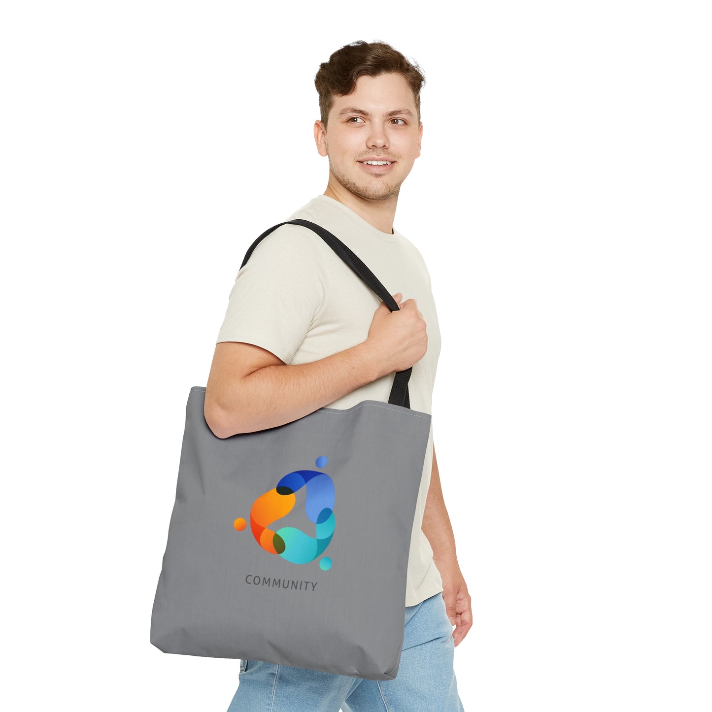 Grey Community Tote Bag