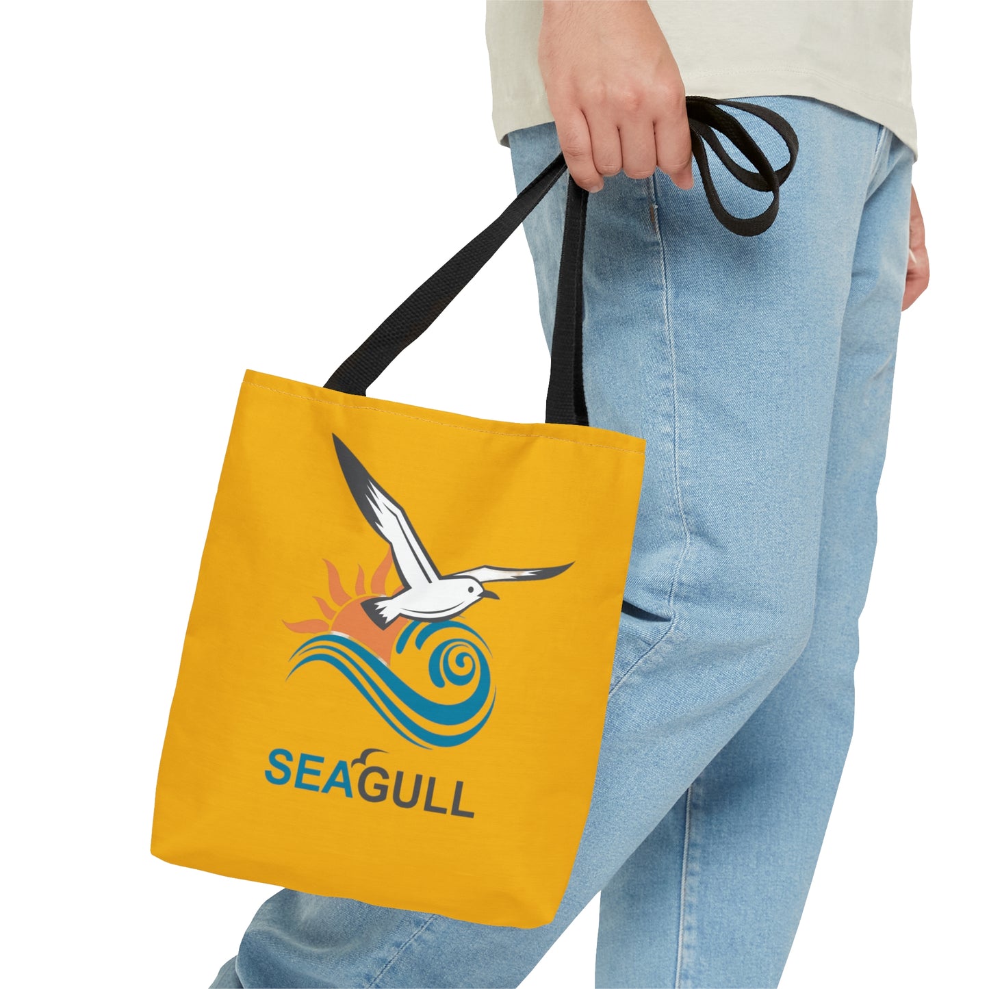 Yellow Seagull Tote Bag