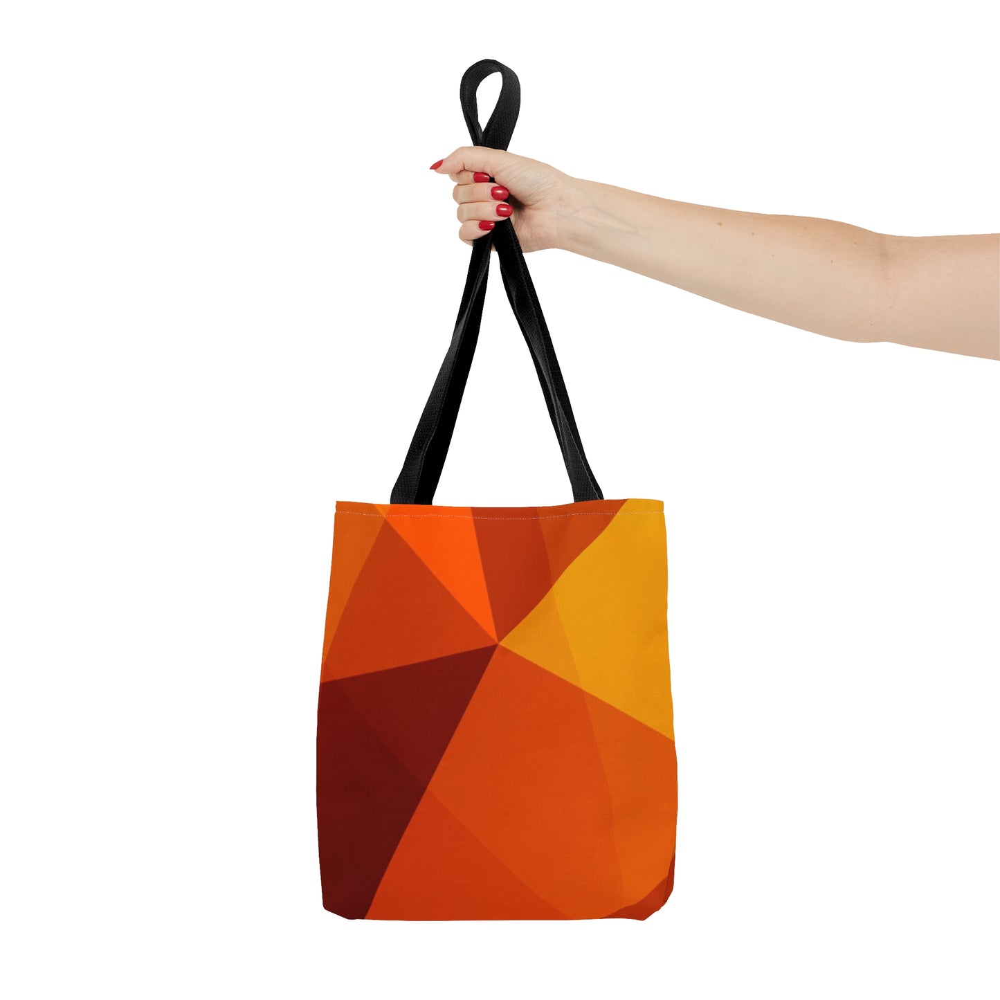 Orange Tote Bag (Geometric Patterns)