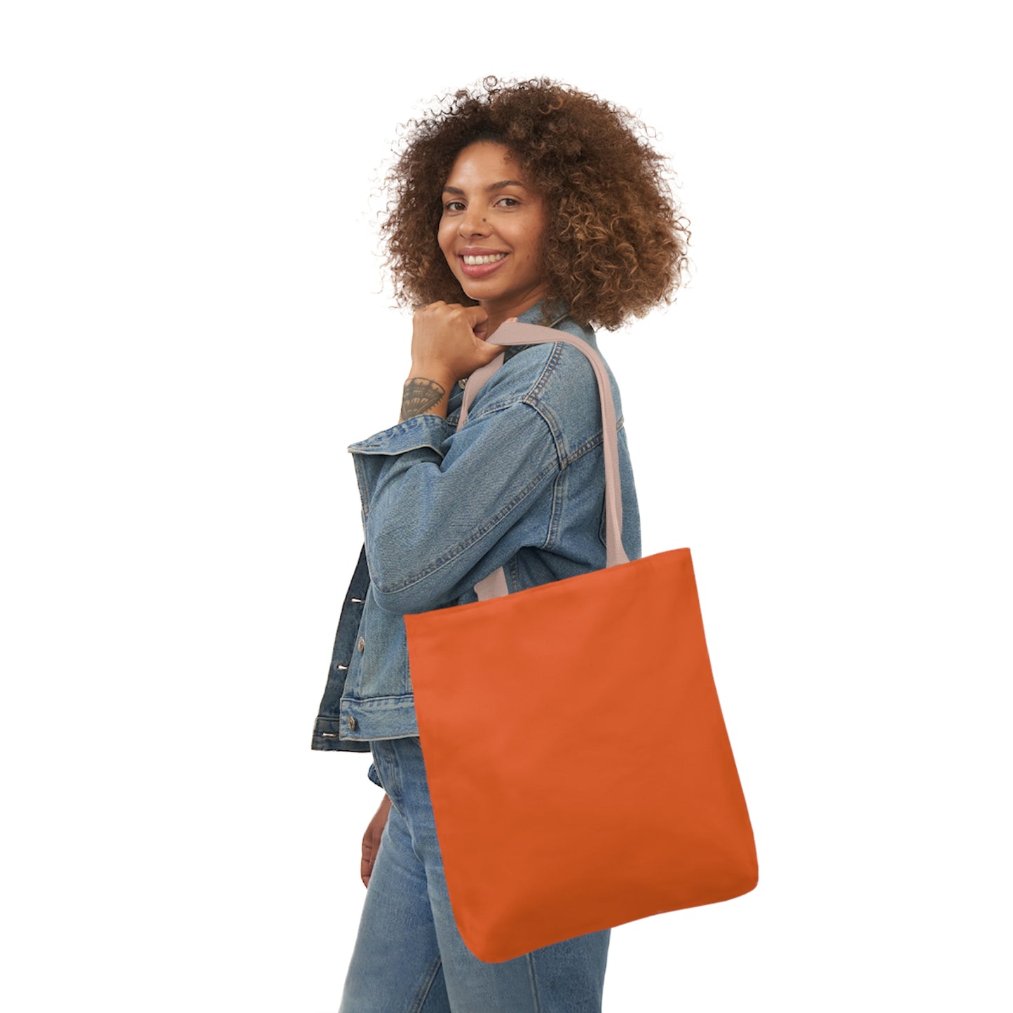 Orange Canvas Tote Bag