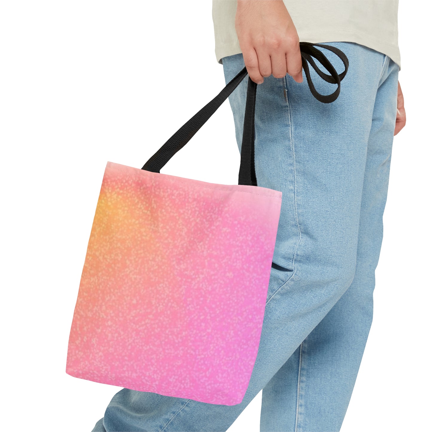 Glitter Smoke Pink Tote Bag