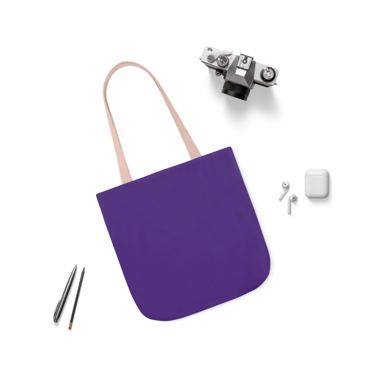 Purple Canvas Tote Bag