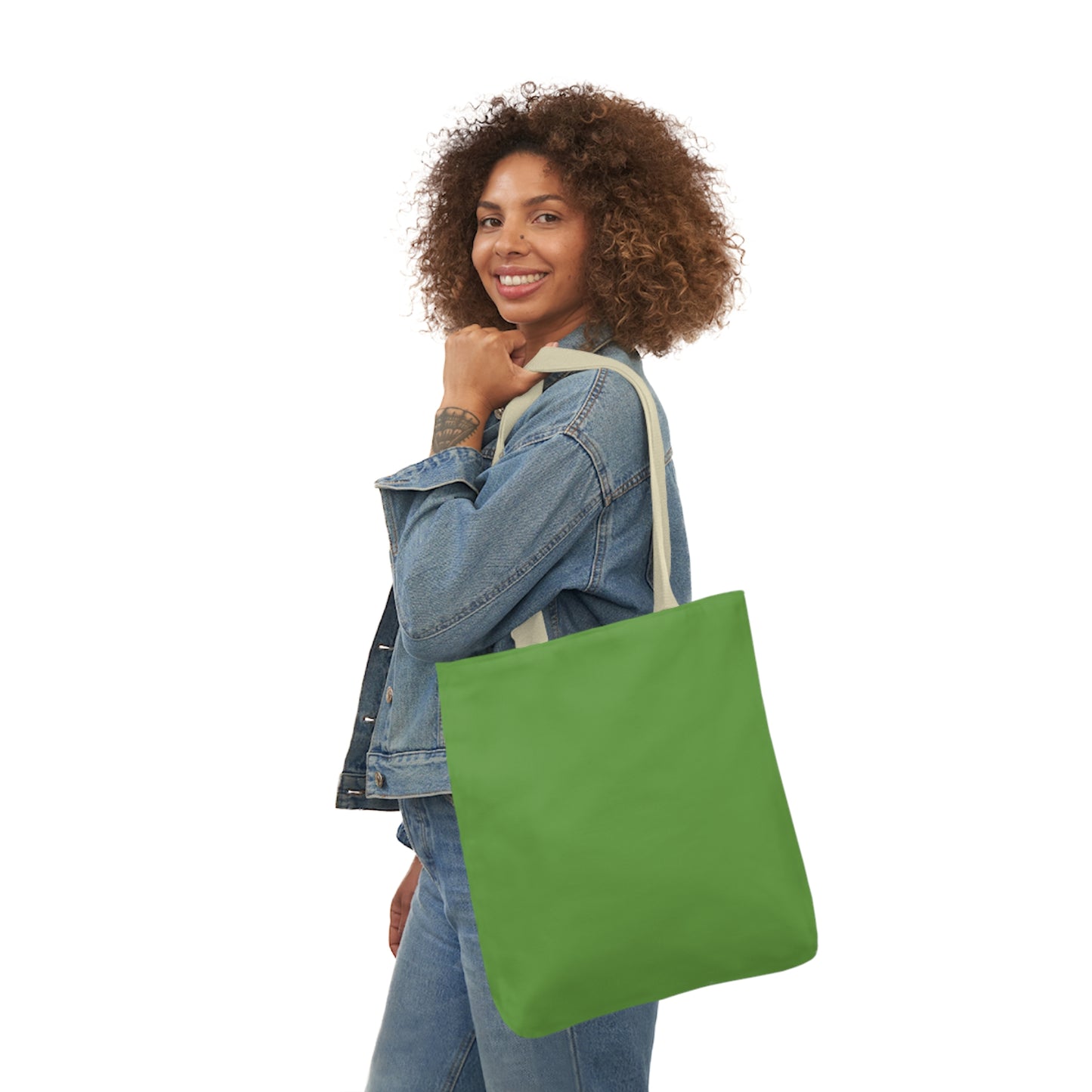 Green Canvas Tote Bag