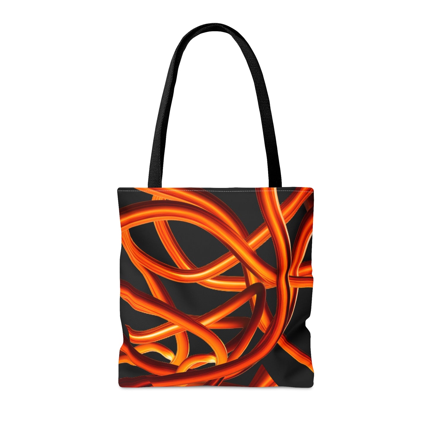 Orange Chain Tote Bag