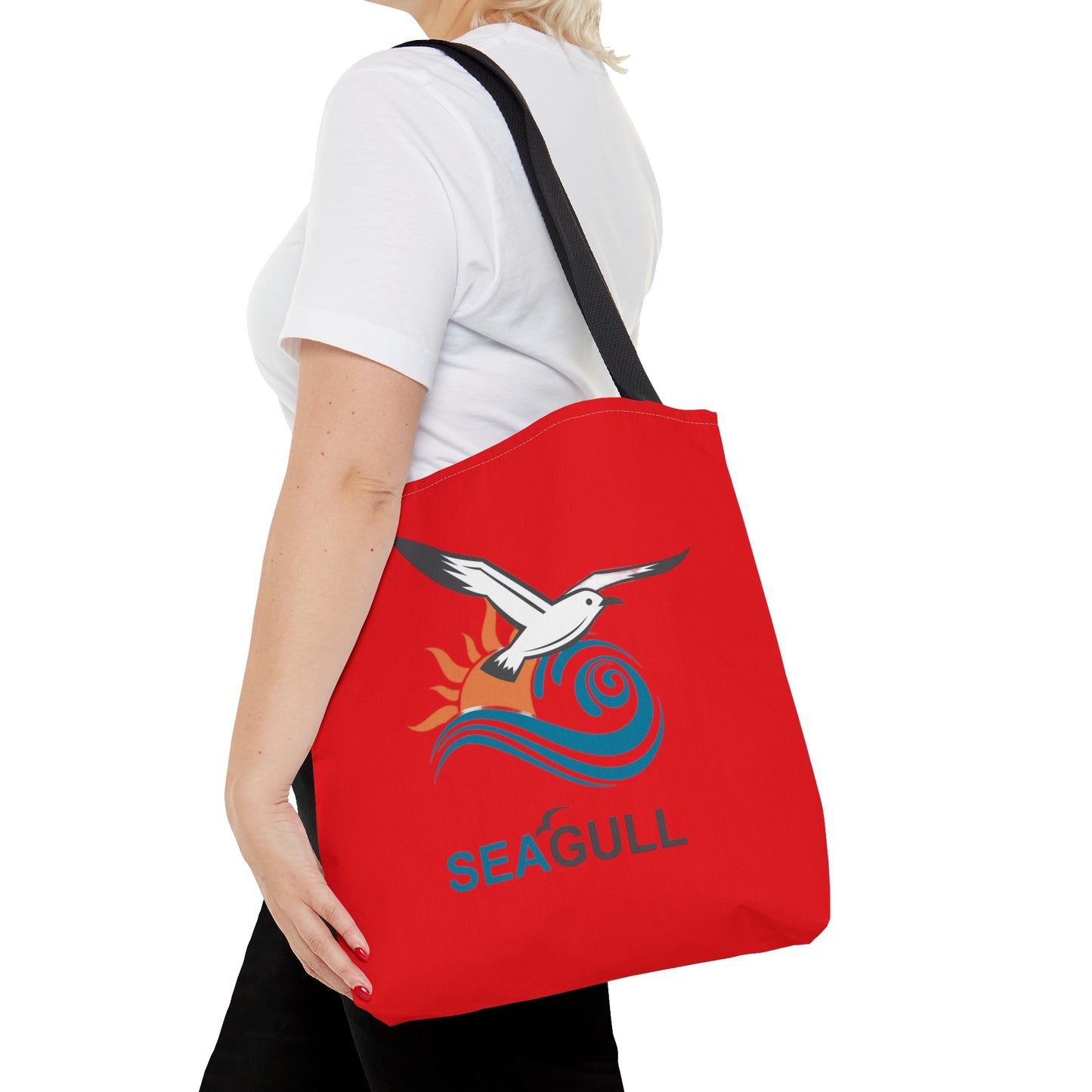 Red Seagull Tote Bag