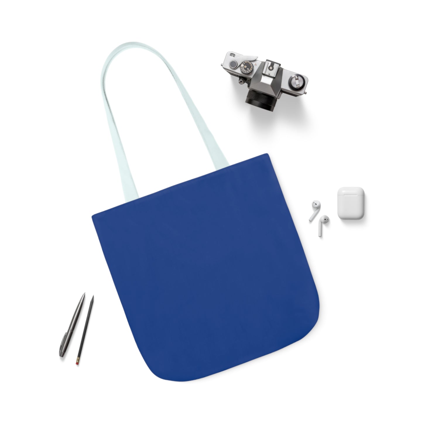 Dark Blue Canvas Tote Bag