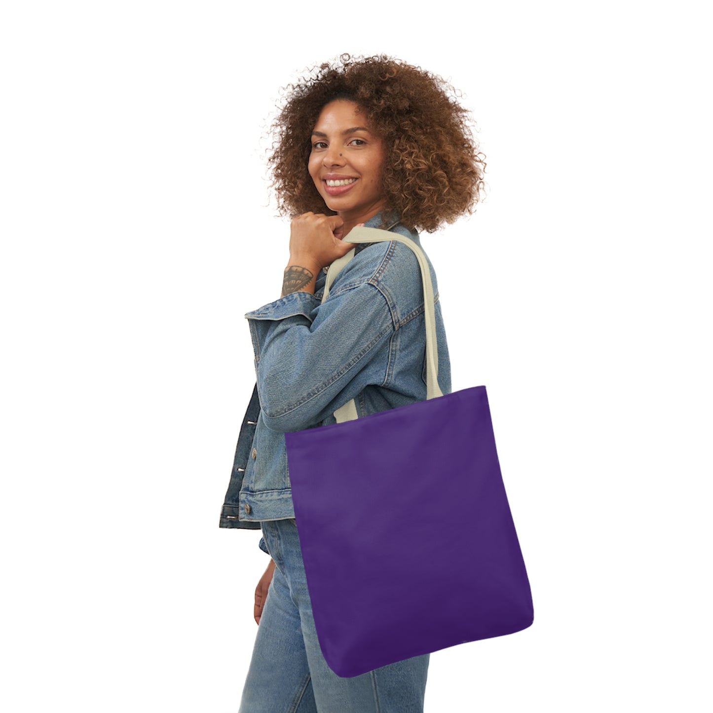 Purple Canvas Tote Bag