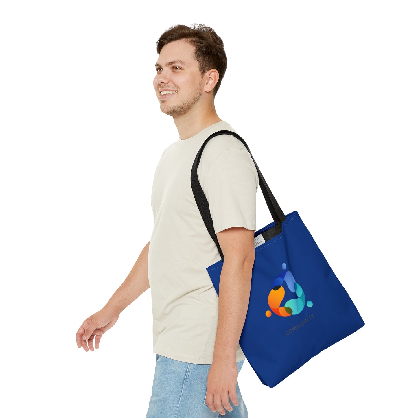 Dark Blue Community Tote Bag