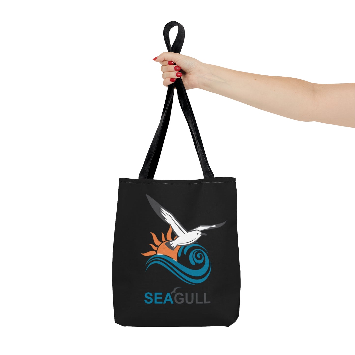 Black Seagull Tote Bag