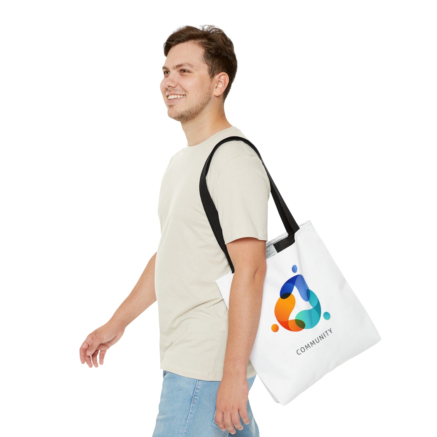 White Community Tote Bag