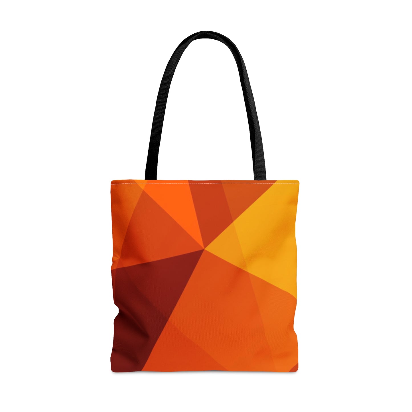 Orange Tote Bag (Geometric Patterns)