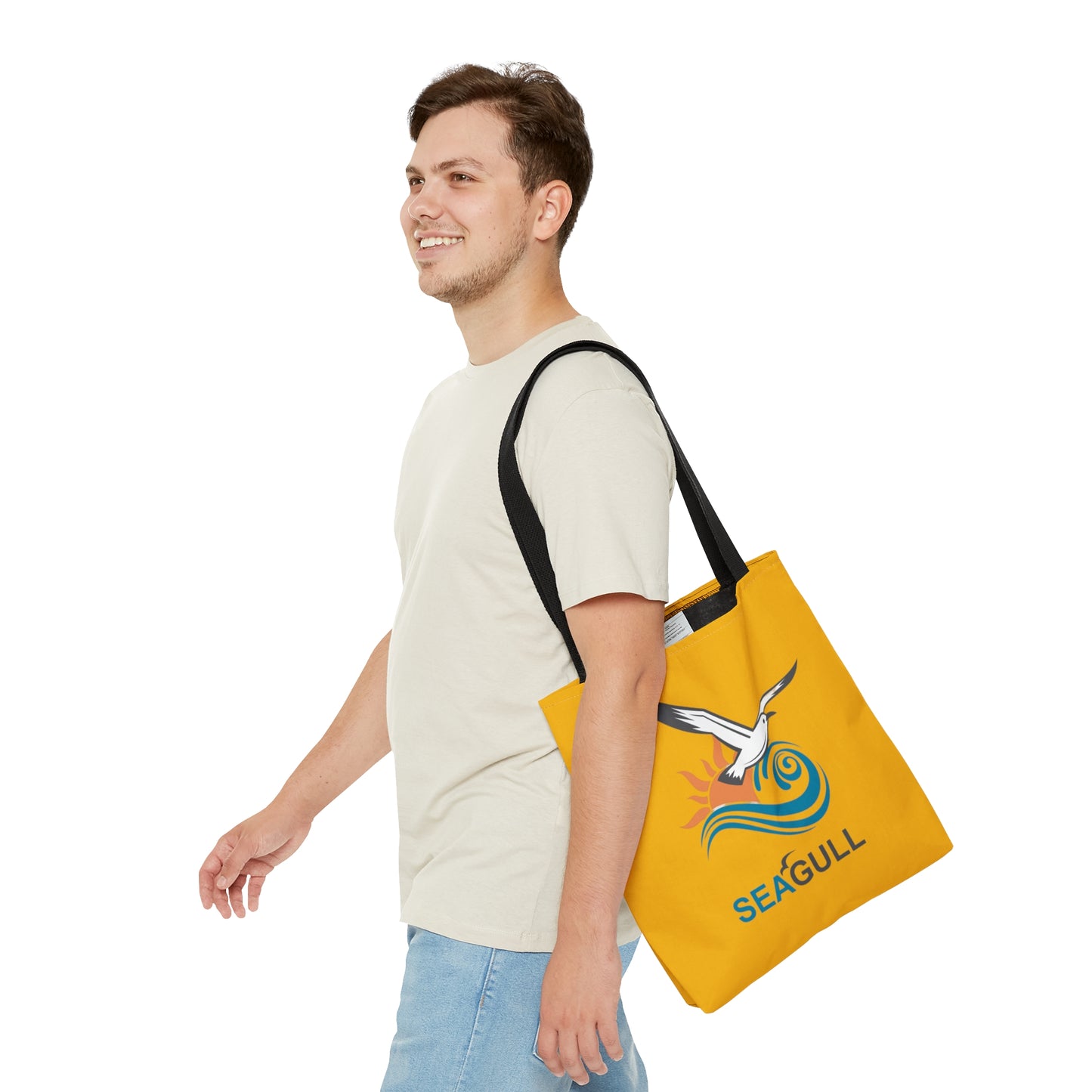 Yellow Seagull Tote Bag