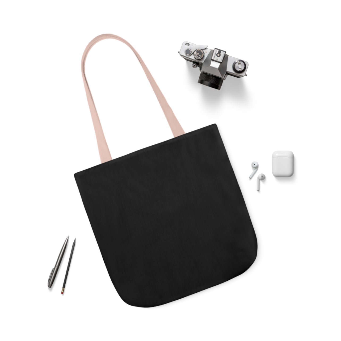 Black Canvas Tote Bag