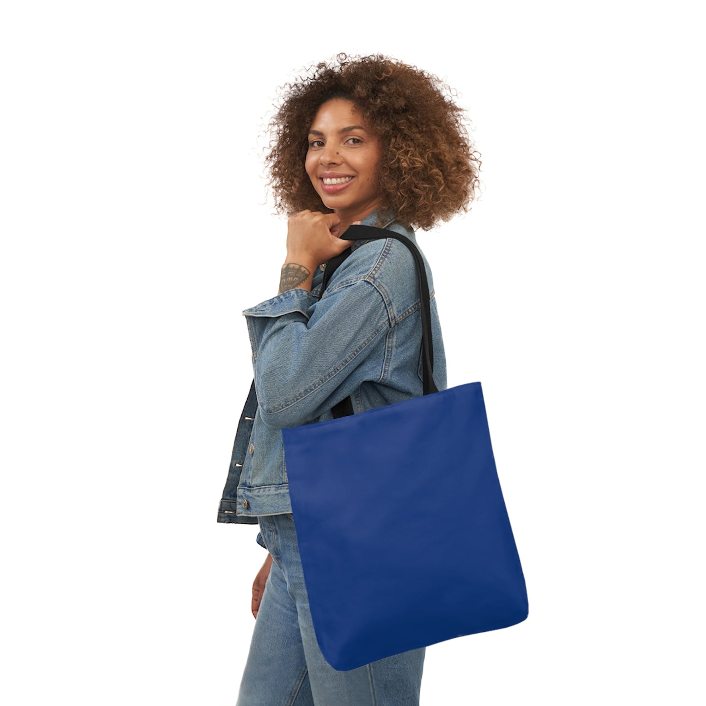 Dark Blue Canvas Tote Bag