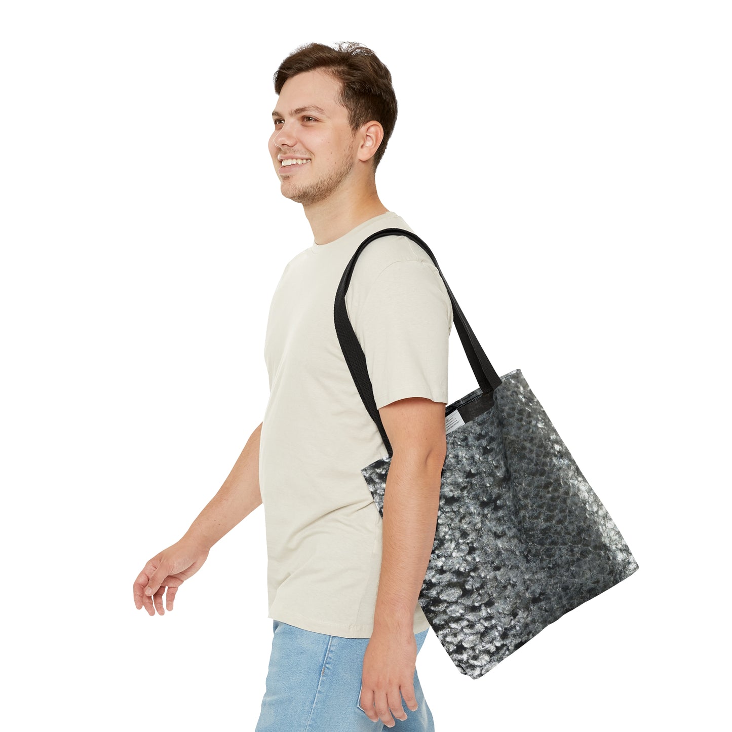 Salmon Fish Skin Tote Bag