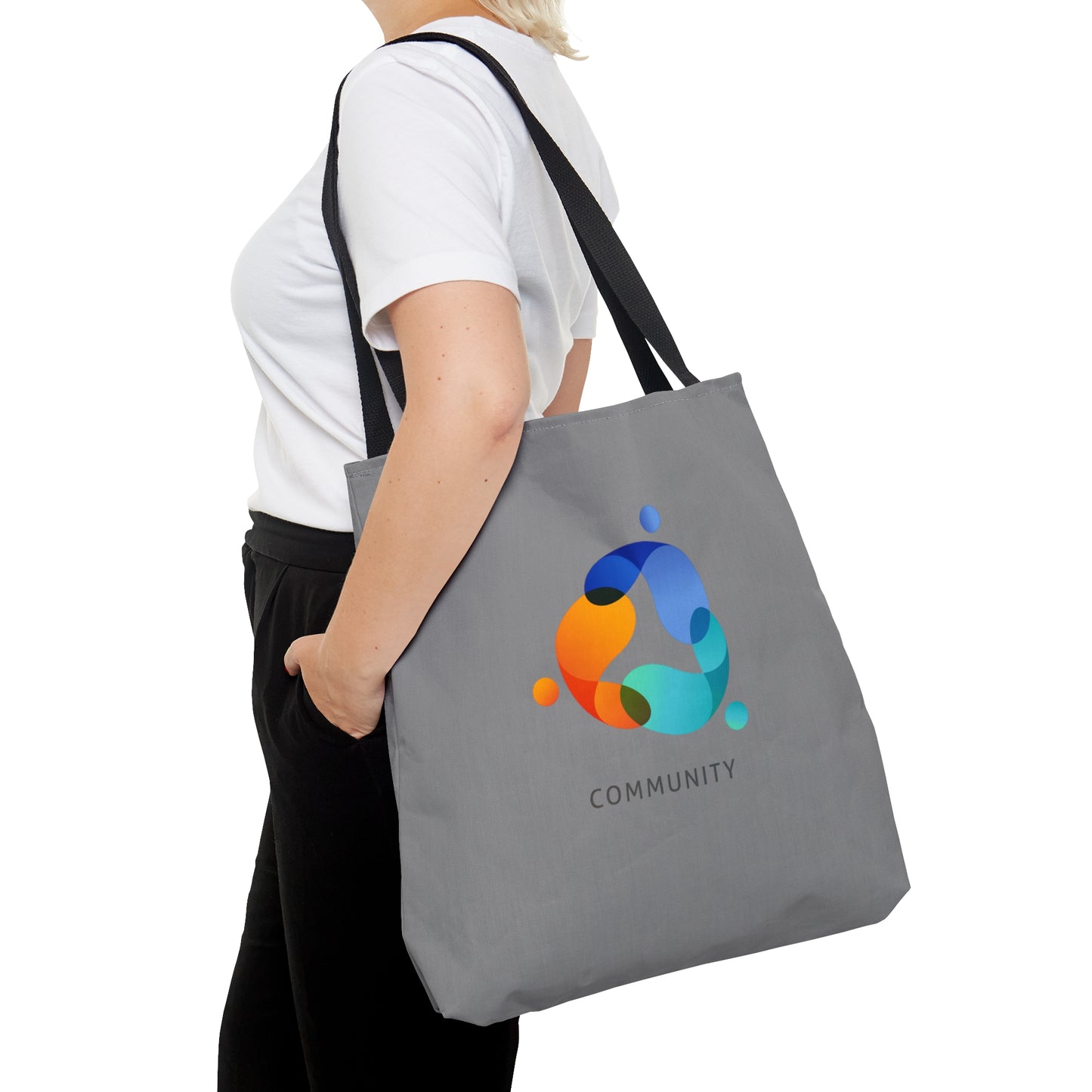 Grey Community Tote Bag