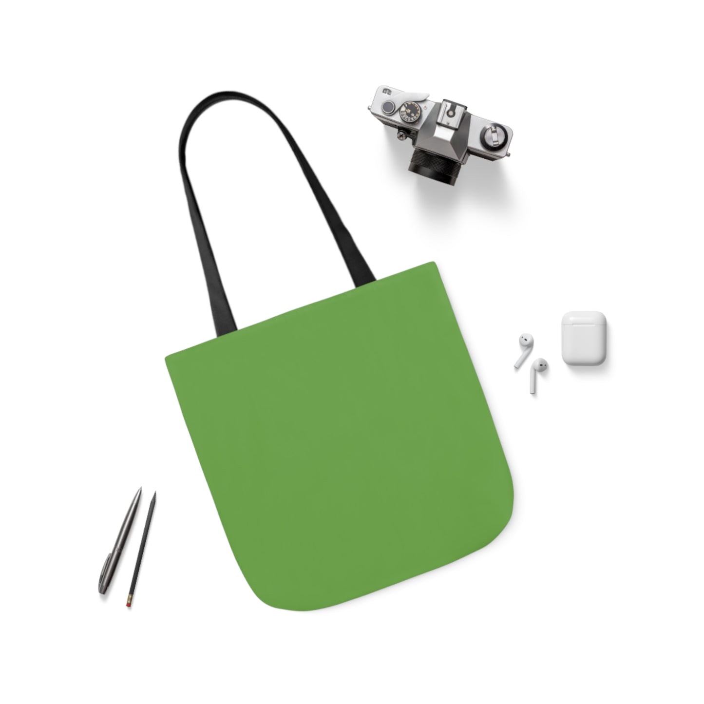 Green Canvas Tote Bag