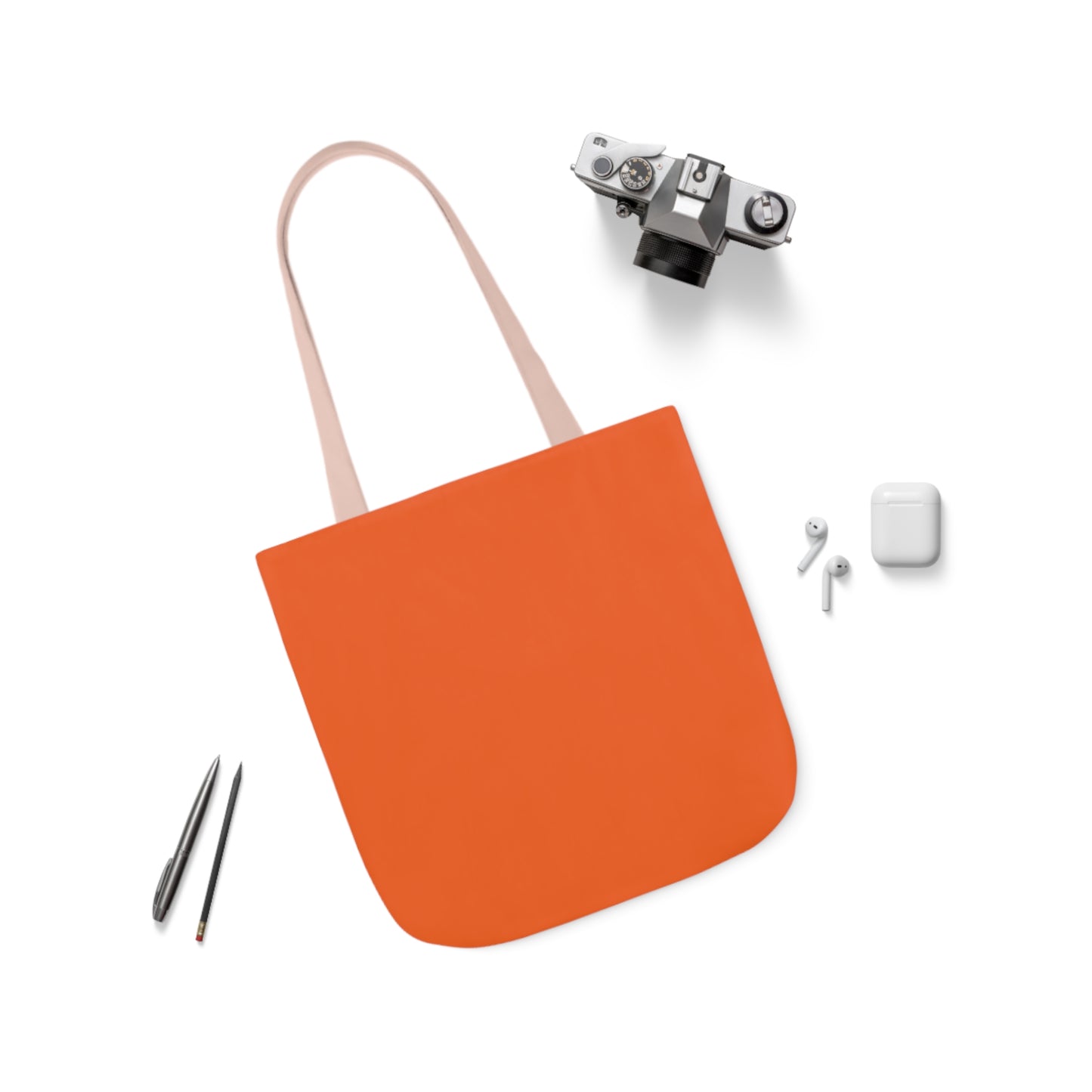 Orange Canvas Tote Bag