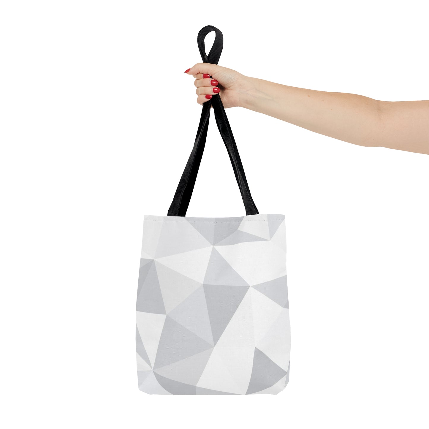 White Tote Bag (Geometric patterns)