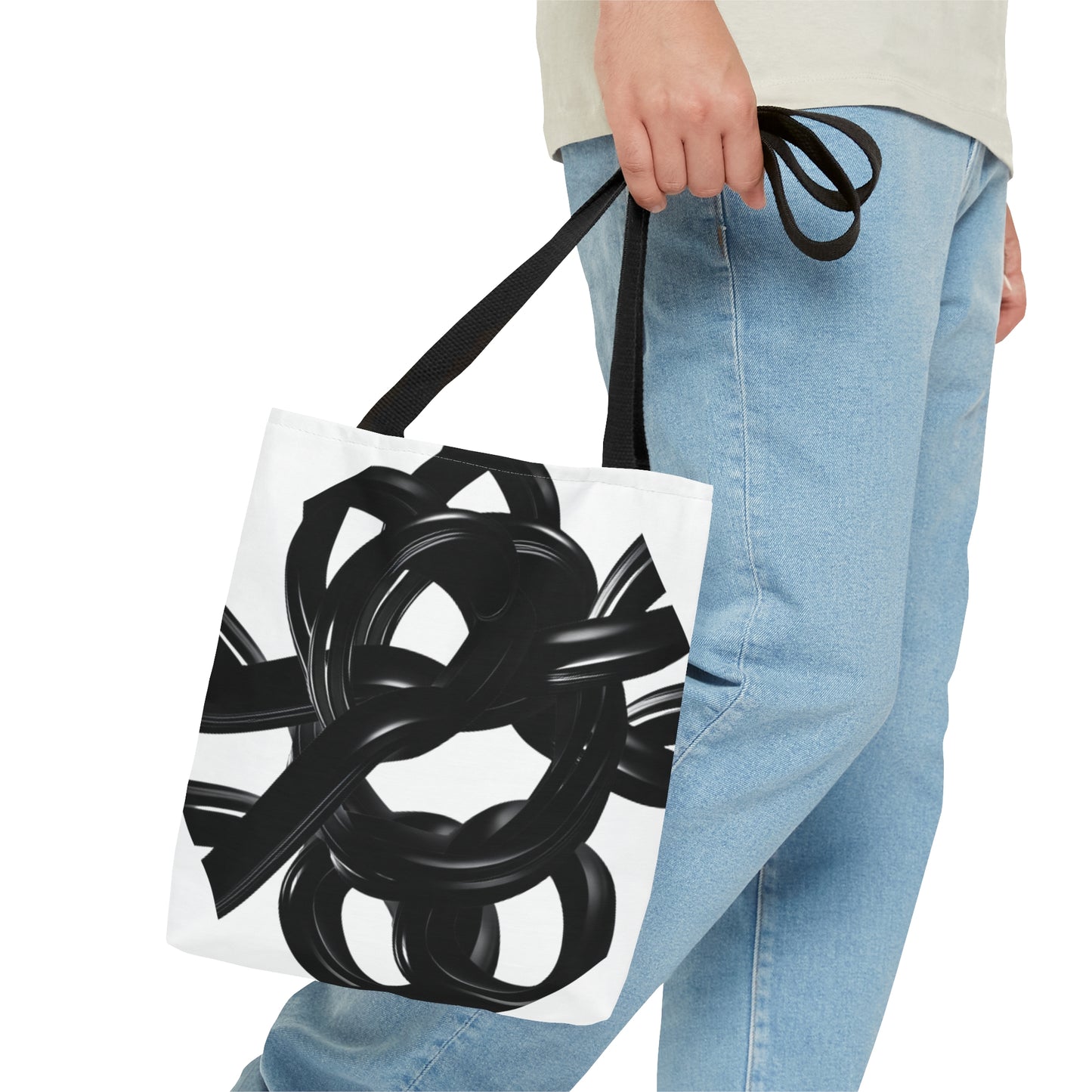 Black Chain Tote Bag