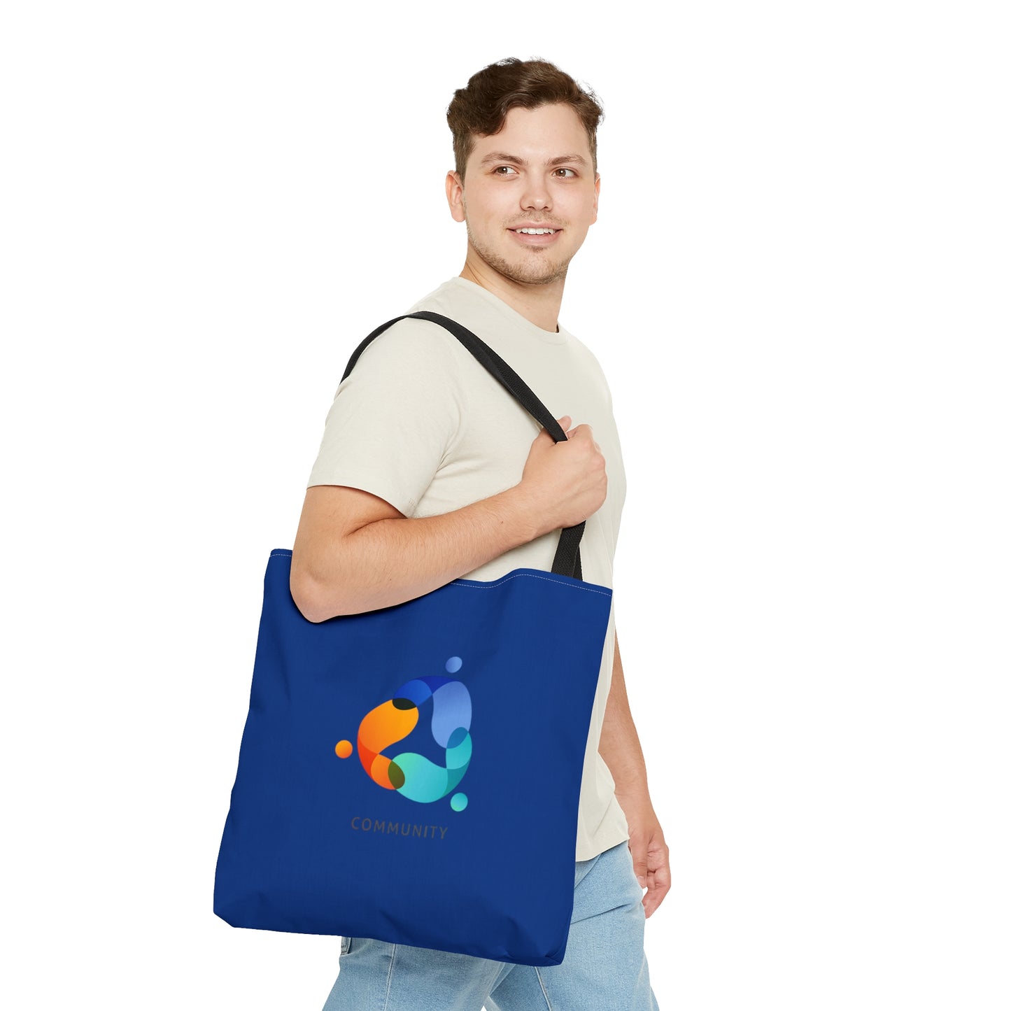 Dark Blue Community Tote Bag