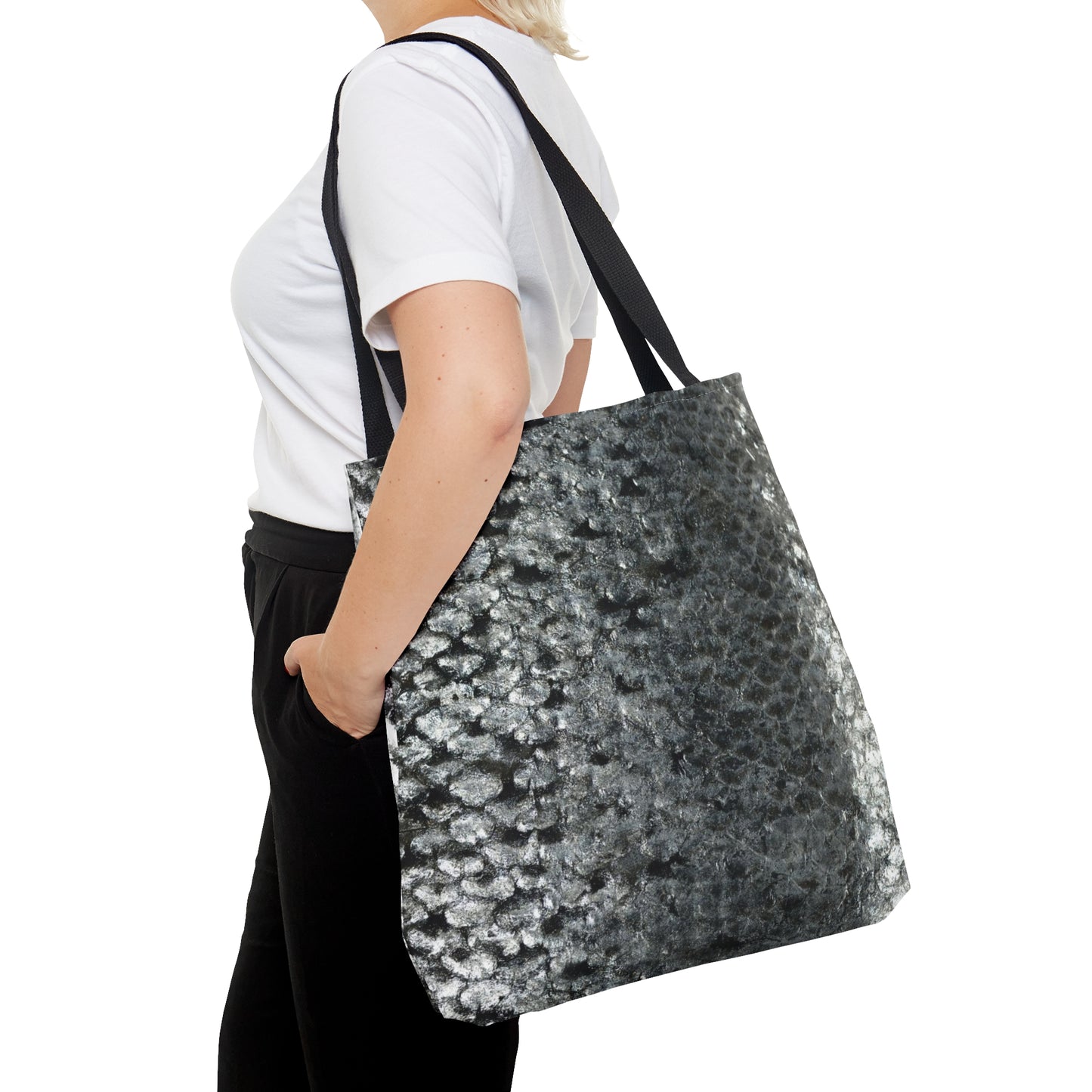 Salmon Fish Skin Tote Bag