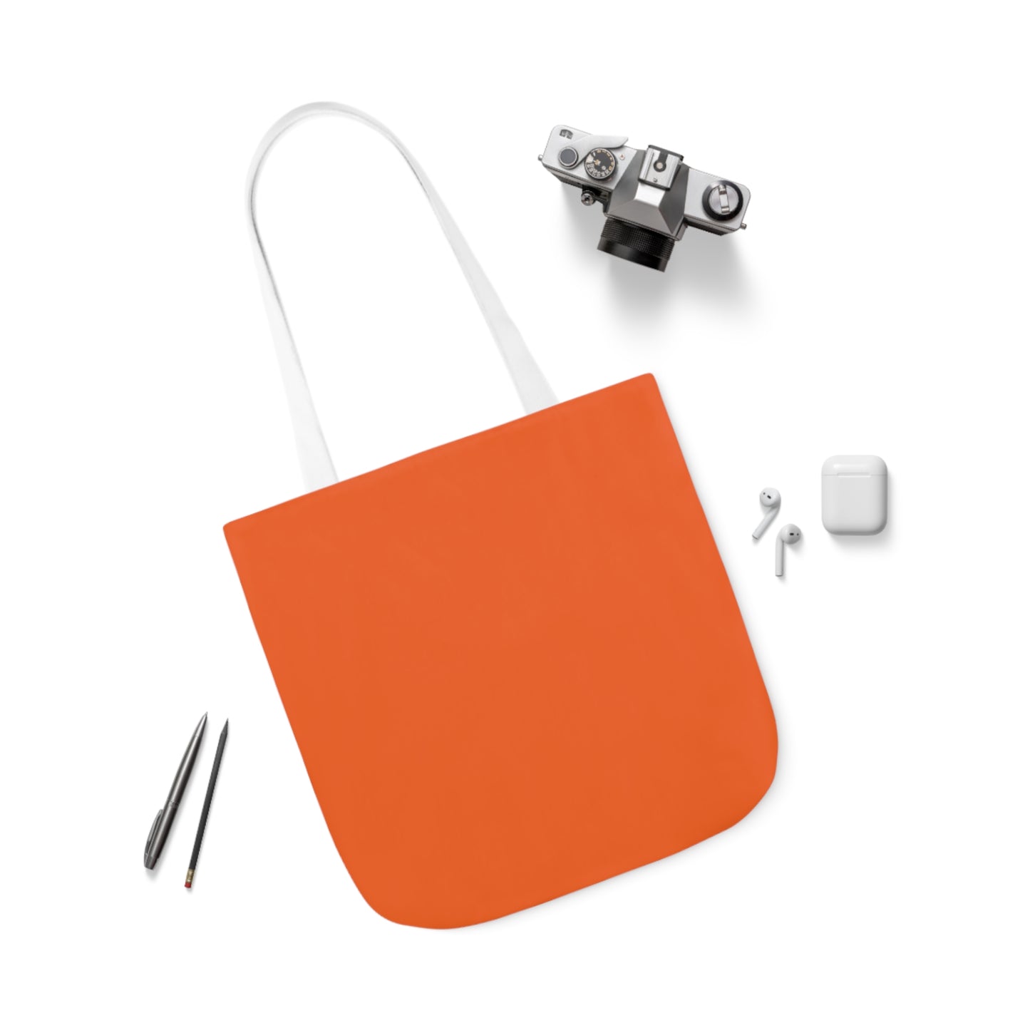 Orange Canvas Tote Bag