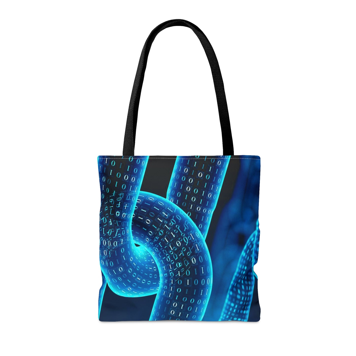 Blue Chain Tote Bag